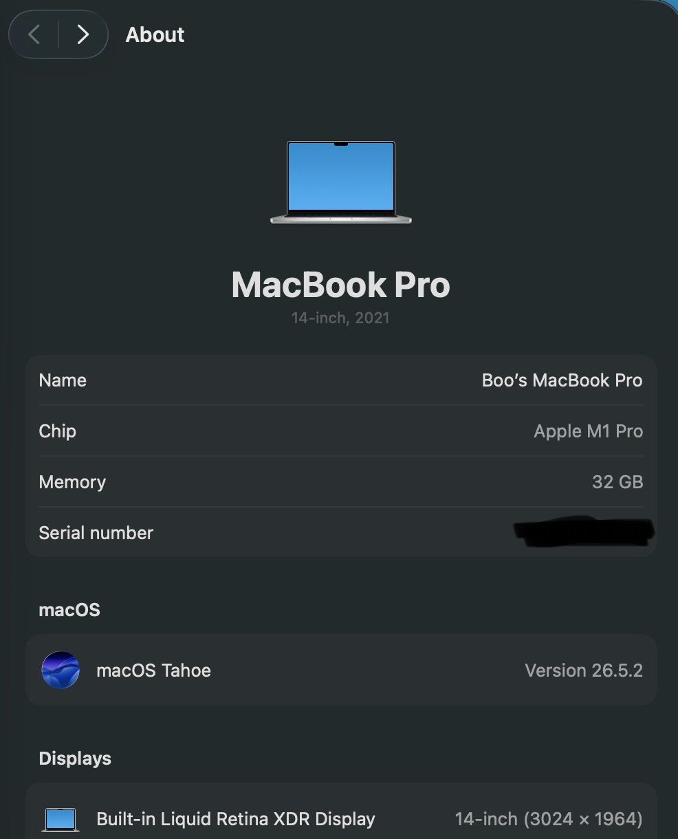 Apple Portables: MacBook Pro M1 2021 32GB RAM, 512GB SSD – D'occasion à Bonstetten par Ruch1 7