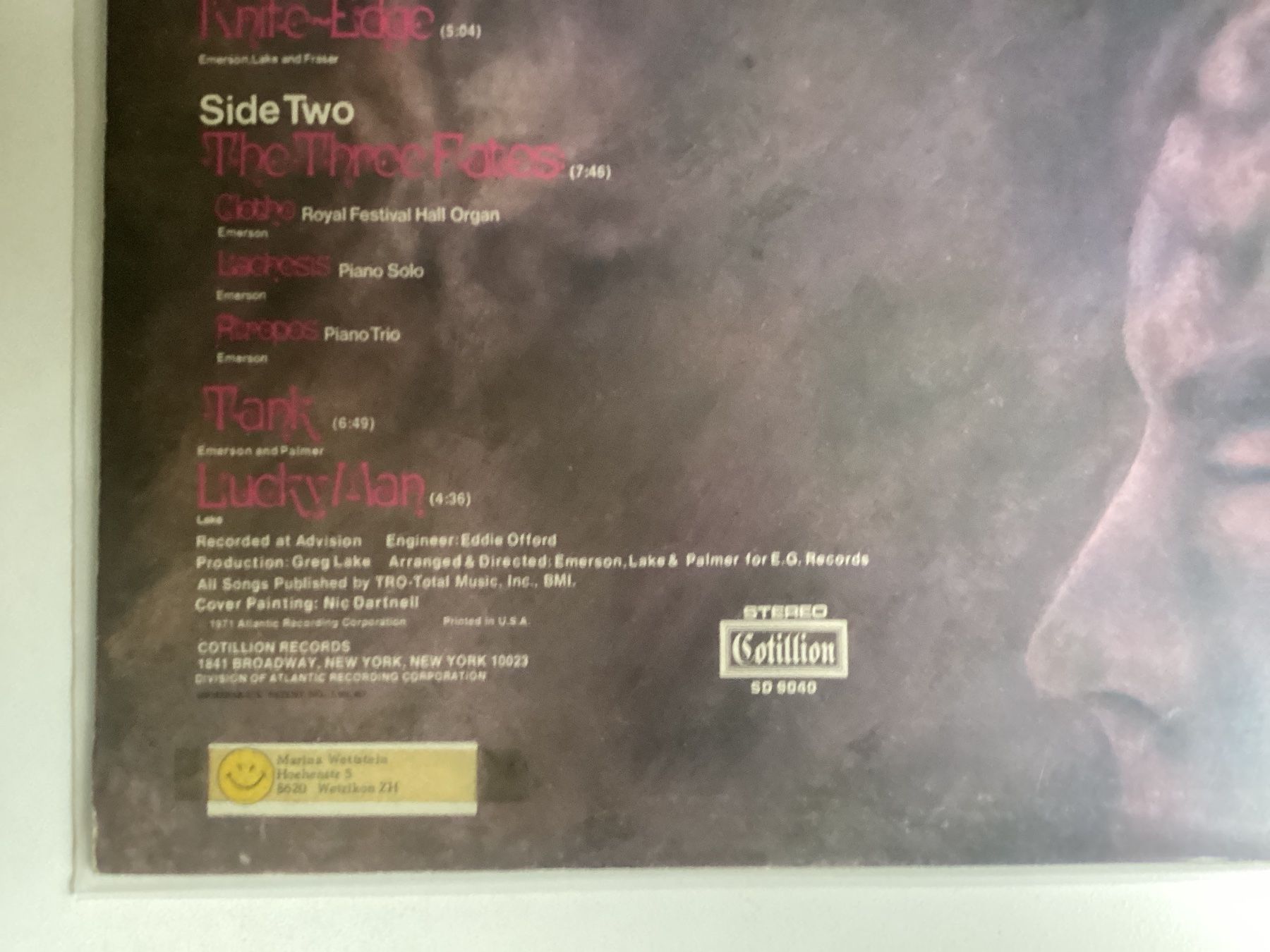 Dischi in vinile: Emerson Lake & Palmer LP (TOC) – Usato da Gutenswil venduto da Hamzian 1
