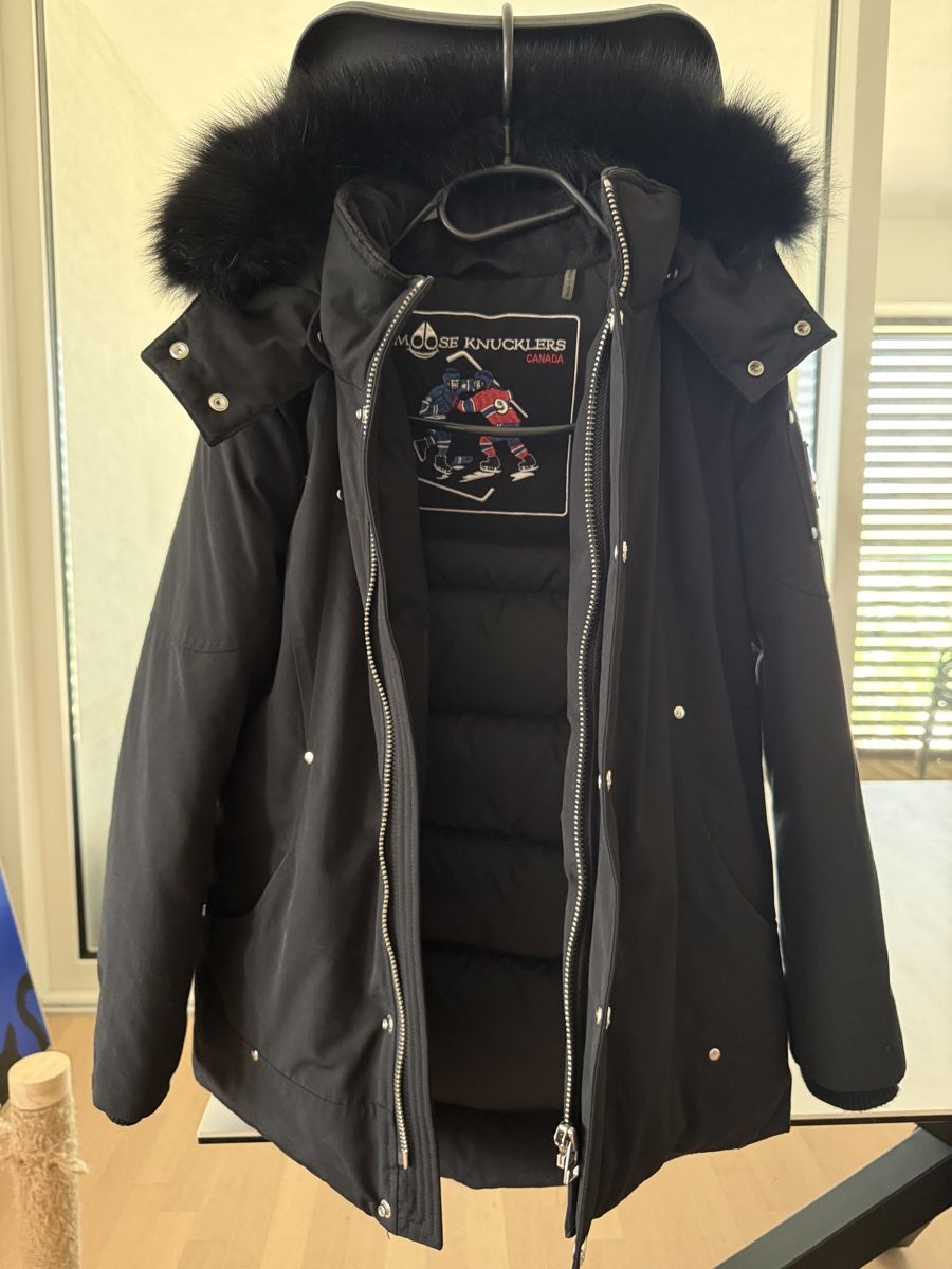 Moose Knuckles Giacche & Cappotti: Moose Knucklers Winterjacke Blau Kinder M – Usato da Pratteln venduto da Eileen_H