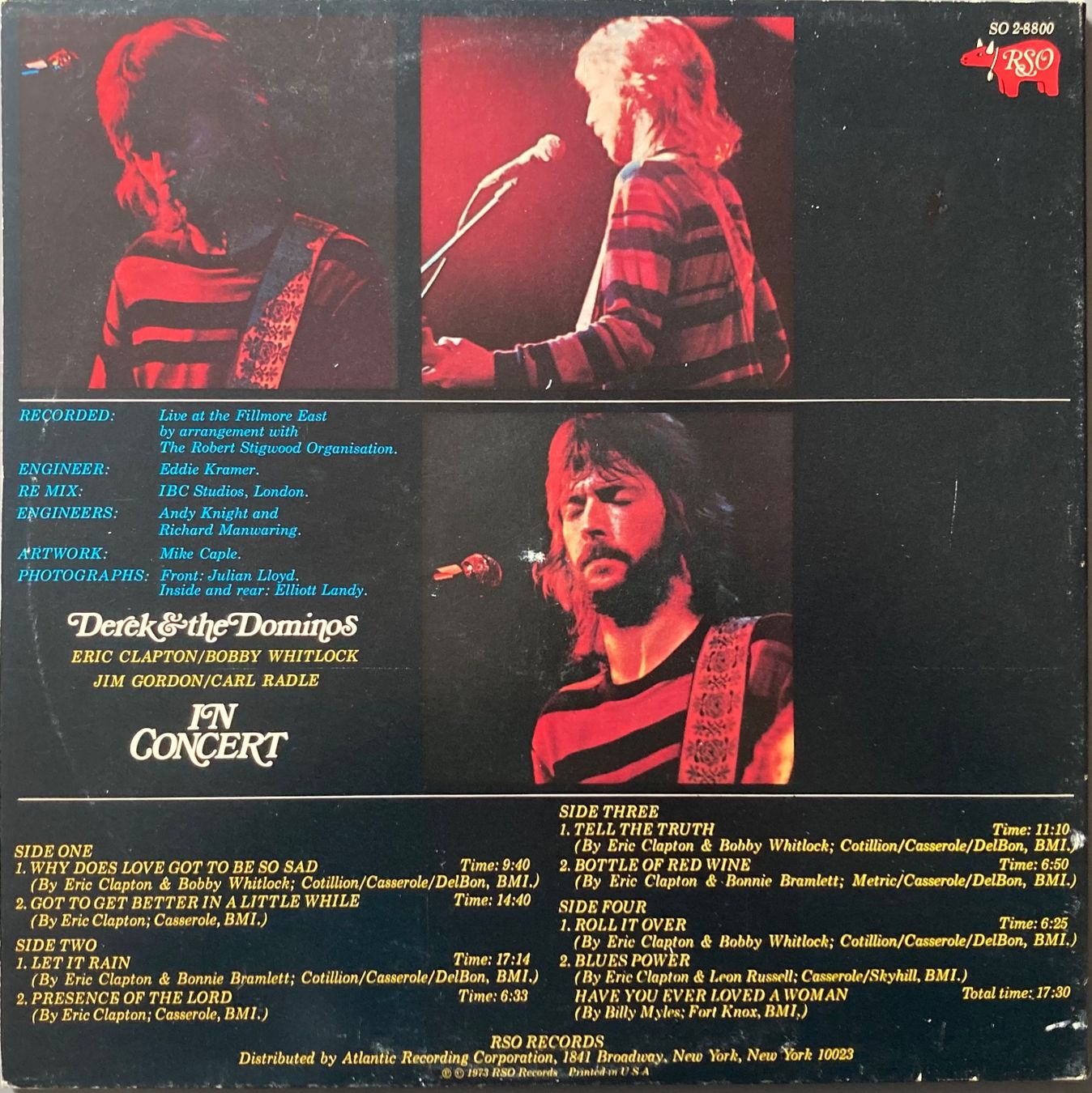 Dischi in vinile: DEREK & THE DOMINOS / ERIC CLAPTON - IN CONCERT – Usato da Poliez-Pittet venduto da Newtown-Records 1