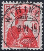 WINIKON 8.VI.15 - Vollstempel auf Helvetia Brustbild