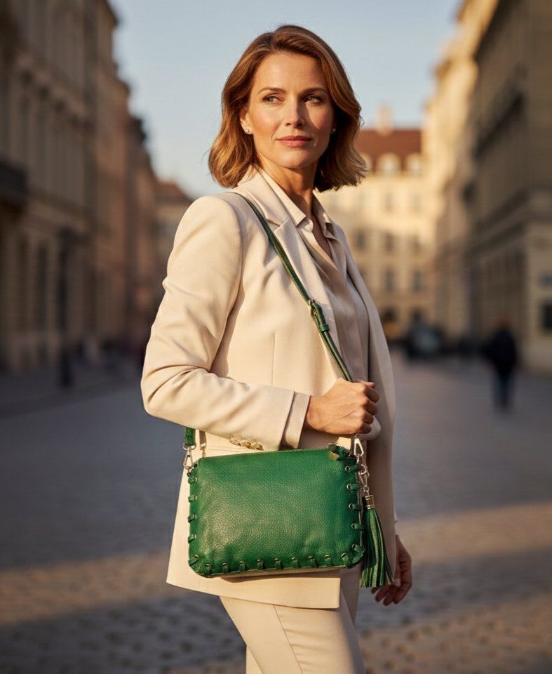 Taschen für Damen: Stylische  Echtleder Umhängetasche  - NEU – Neu und originalverpackt aus Uetikon am See von Kakao2 2