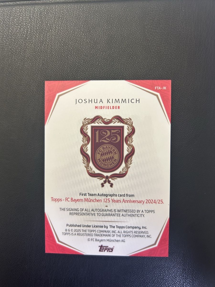 Autografi: FcBayern 125th Autogramm Joshua Kimmich – Nuovo (secondo la descrizione) da Kloten venduto da der_df25 1