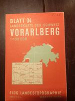 Landeskarte Blatt 34 Vorarlberg 1:100 000 Eidg. Landestop...