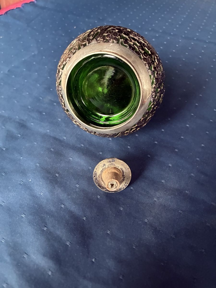 Flaconi: 2 antike, chinesische Parfumflaschen mit Silberauflage – Usato da Dornach venduto da Rosengarten 6