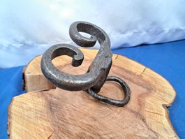 1 antiker Kipp Ring mit Spiralen Schmiedeisen(LOT2318X#NSH6)