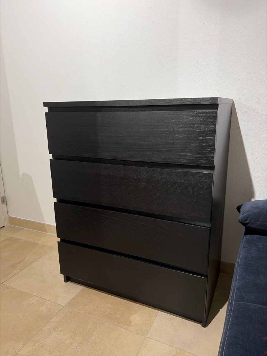 Ikea Commodes: Ikea Malm Kommode Schwarz – D'occasion à Mülligen par car_x75v 1