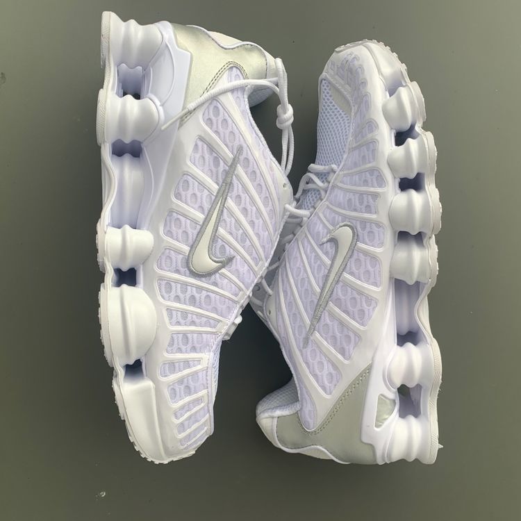 Shox nike clearance blanche