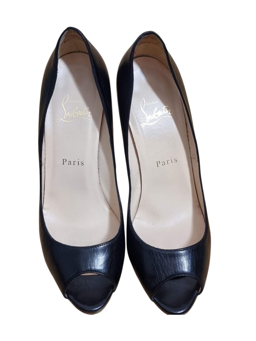 Christian Louboutin Scarpe da donna: Christian Louboutin schwarzer Peeptoe – Nuovo (secondo la descrizione) da Zürich venduto da ANU-AnimalsNeedUs 4