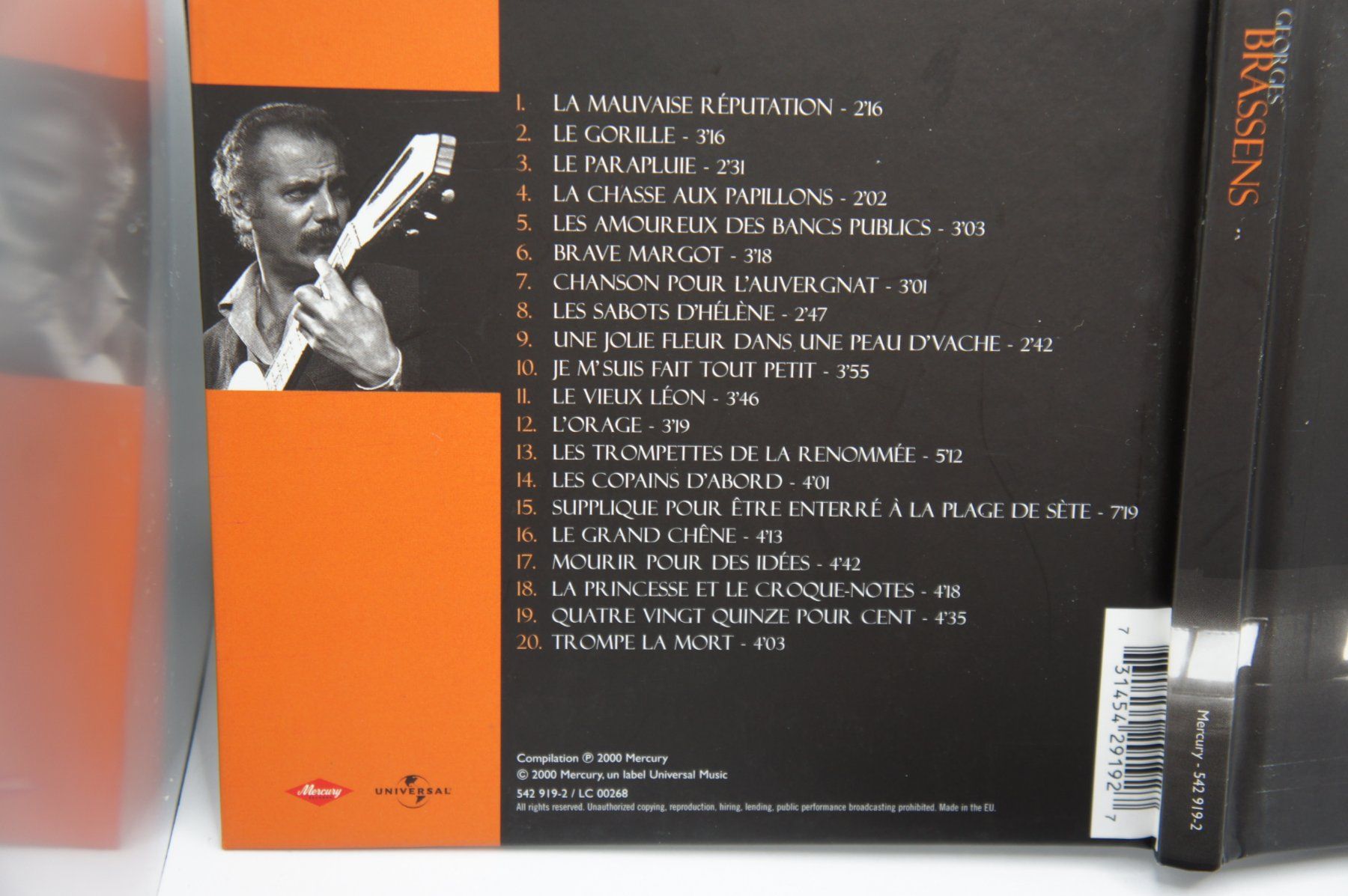CD: CD Dig Case Georges Brassens - Georges Brassens – Usato da Ernetschwil venduto da luisvonerni 1
