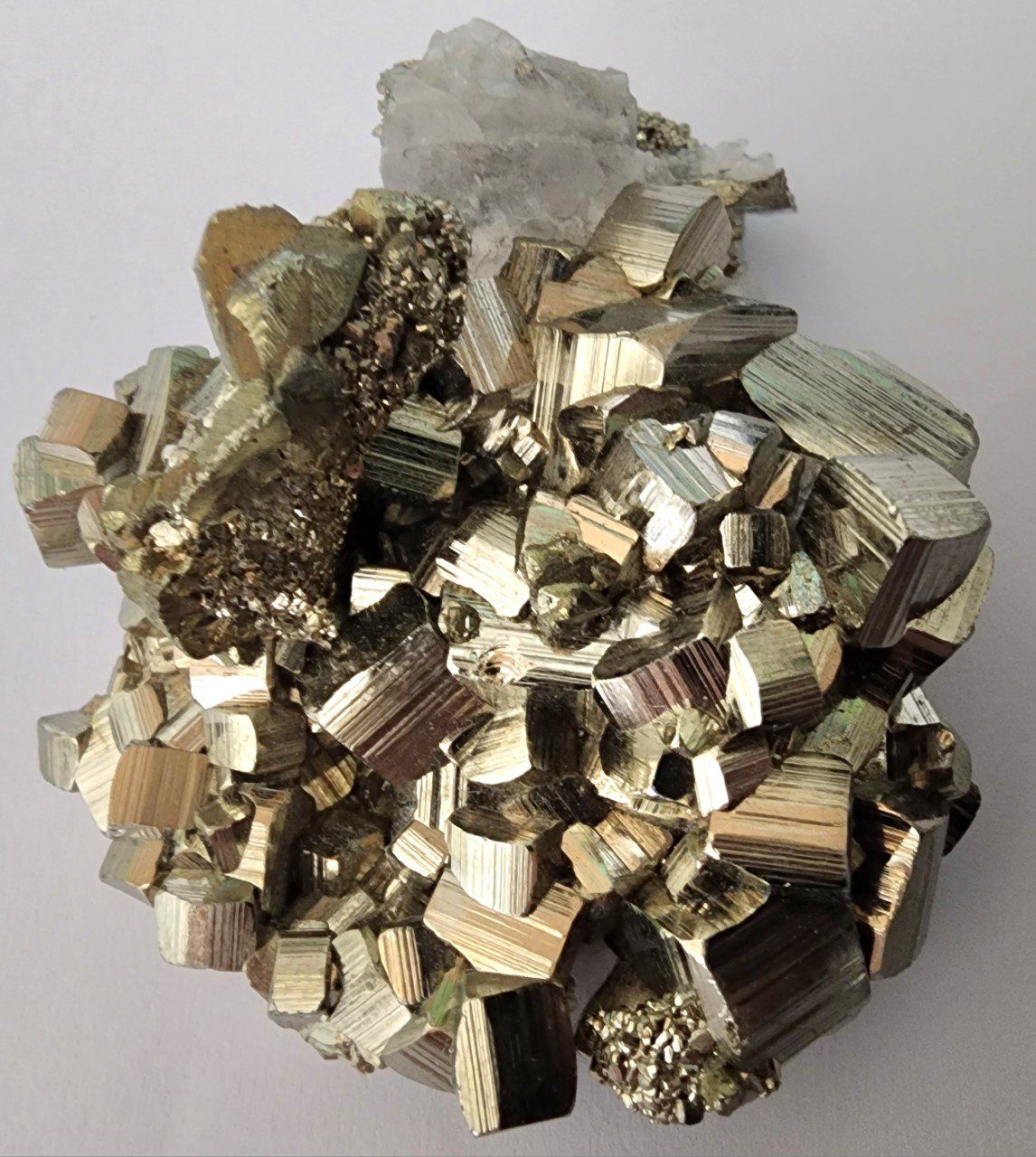Minerali & Pietre curative: Peru: wunderschöner Matrix Pyrit-Schwimmer mit Quarz – Nuovo (secondo la descrizione) da Lima- Peru venduto da Alpaka-Haus 4