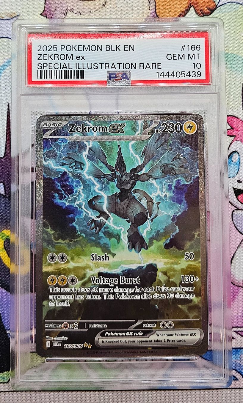 Pokémon Carte collezionabili: Zekrom Ex SIR - Pokemon Black Bolt - 166 - PSA 10 – Usato da Zürich venduto da cal_8vj7