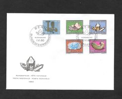 FDC Pro Patria Serie 1960; B96 - B100 ET Bern 1.6.1960