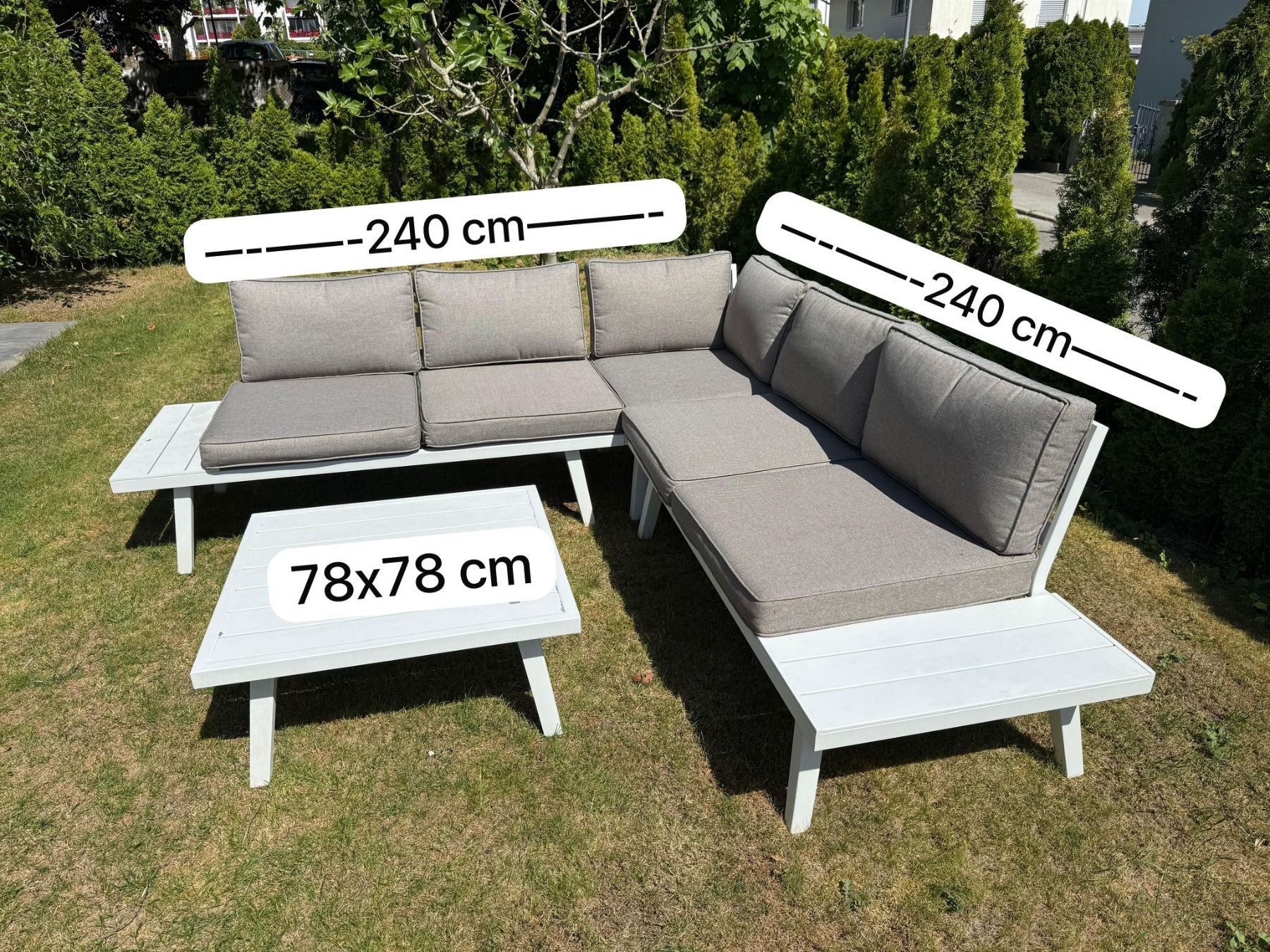 Divani: Gartenlounge Set, weiss, – Usato da Grenchen venduto da YoshiSan74 5