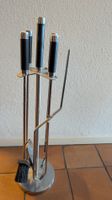 Kaminbesteck 4-teilig Edelstahl schwarz gebraucht
