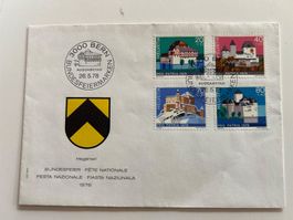 CH Ersttagsbrief / FDC Bundesfeiermarken – Pro Patria 1978