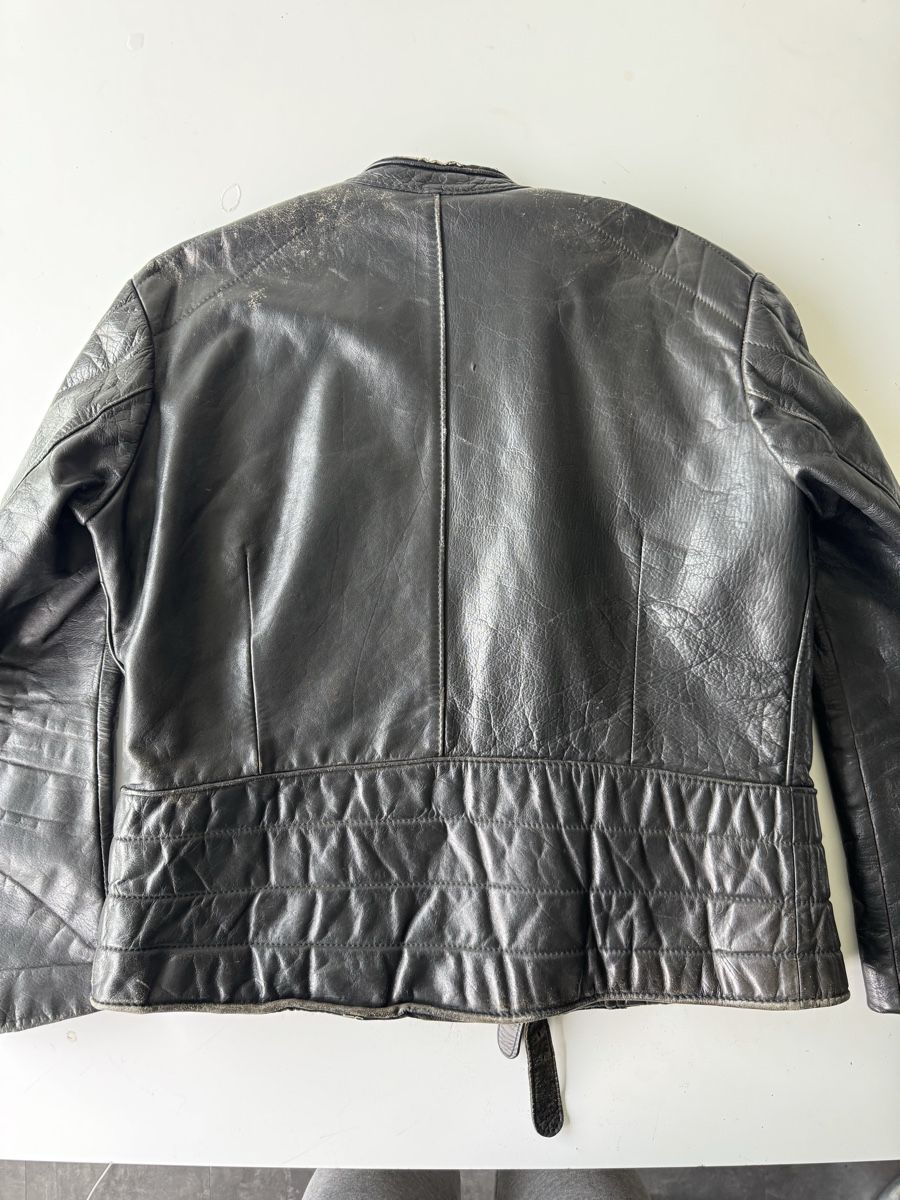 Giacche: Thick Vintage Biker Leather Jacket / Schwarze Lederjacke – Usato da Zürich venduto da forestF4iry 1