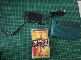 Sony Green PSP 3000 w/ Tony Hawk's Underground 2 Remix
