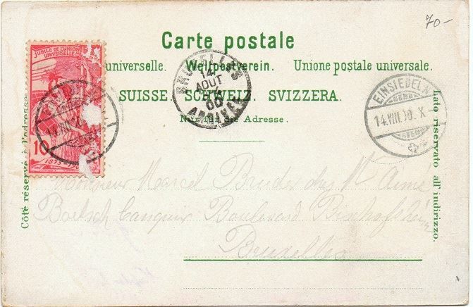 Cartes postales: LITHO Gruss aus EINSIEDELN 1900 – D'occasion à Jona par philajona 1