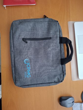 Tasche Laptoptasche grau CPMG 2026 neuwertig