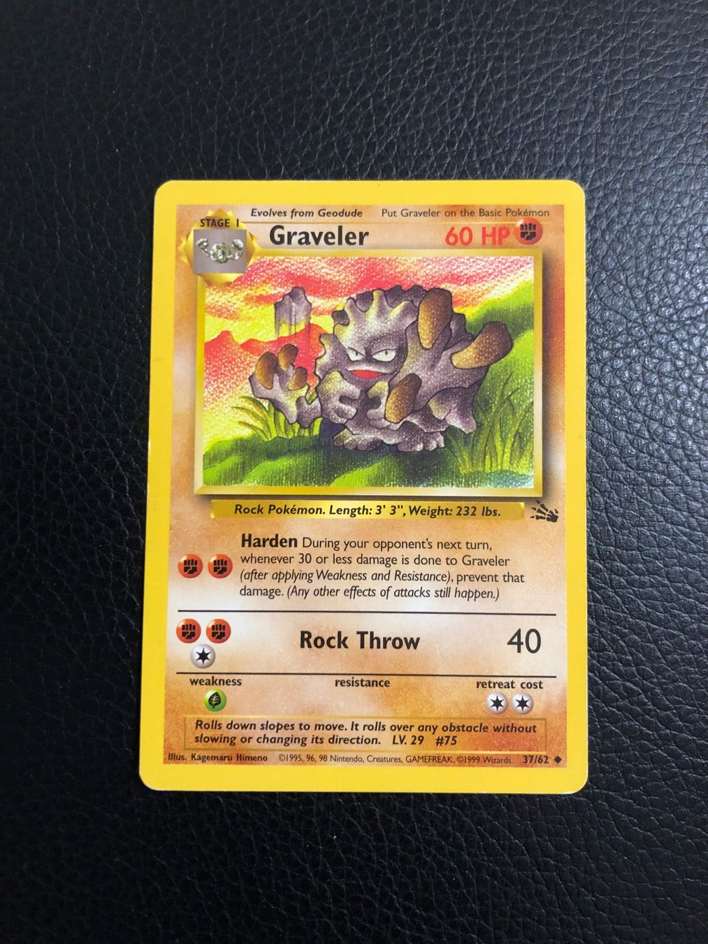 Pokémon Sammelbilder & Trading cards: Fossil Graveler 37/62 Ab 1 – Gebraucht aus Paradiso von Pkmn10