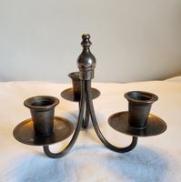 Vintage Messing Kerzenständer 3-flammig Kandelaber
