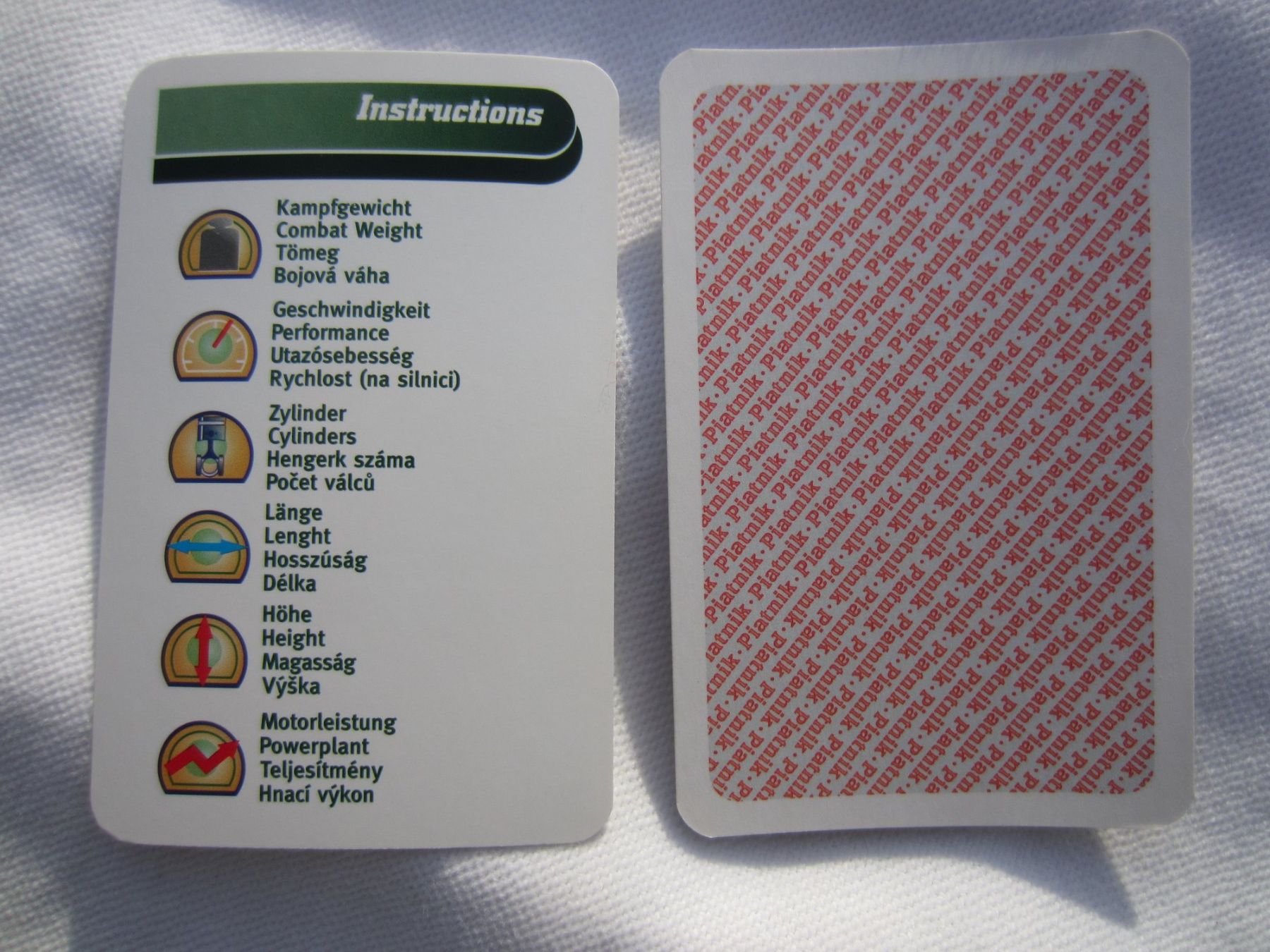 Giochi: QUARTETT TANKS PIATNIK SPIELKARTEN Fabrikneu – Nuovo e nell'imballaggio originale da Sursee venduto da Tschiger 8