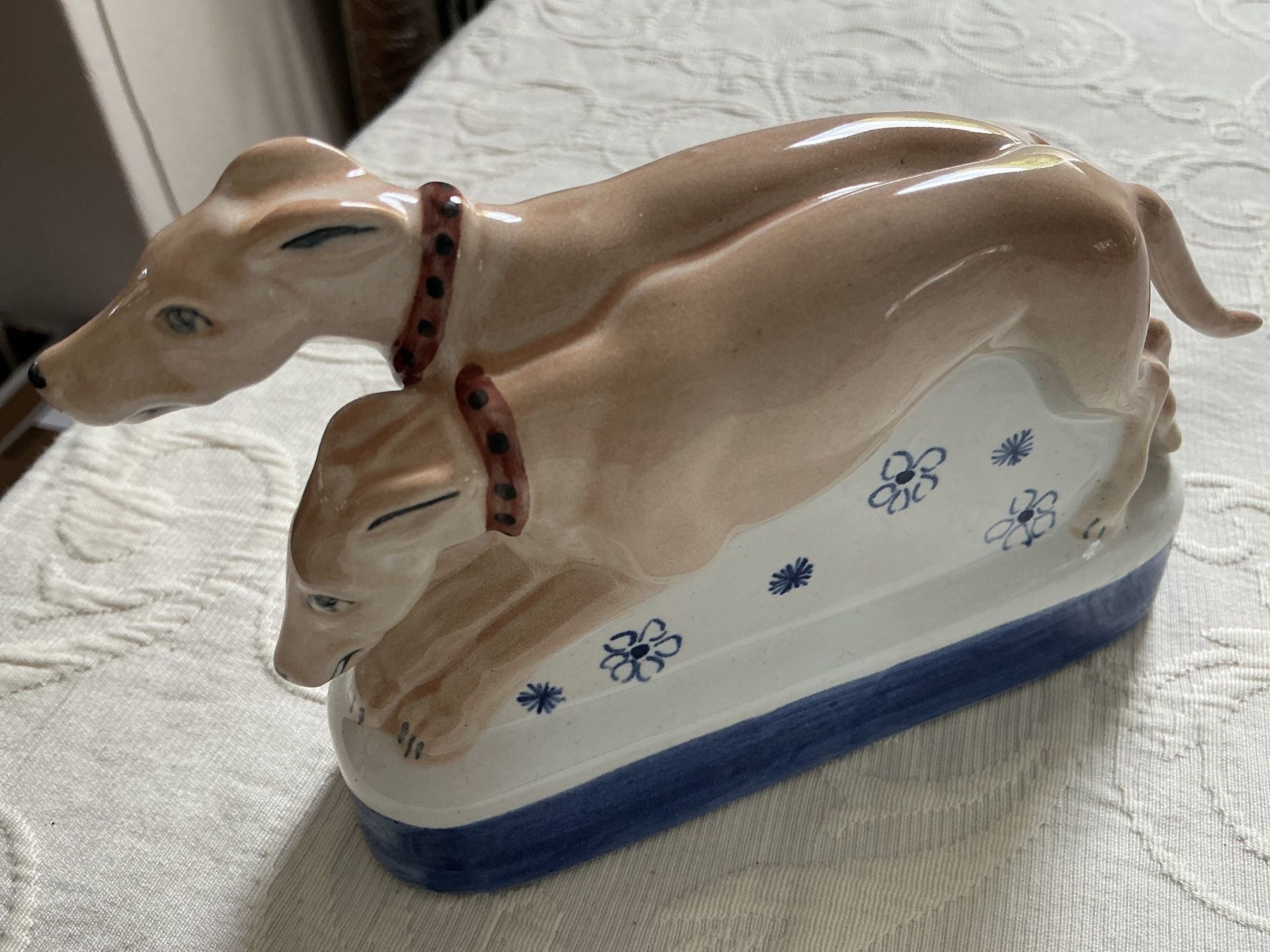 Statuette: Duo Hunde  Figur Rye Pottery Hand Made England – Usato da Wettingen venduto da Andres54 1
