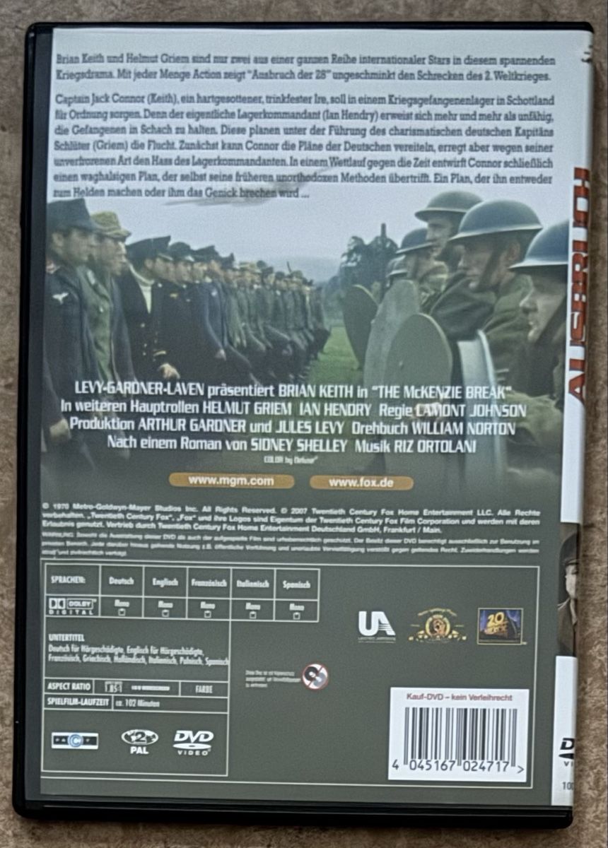 Tutti i DVDs: AUSBRUCH DER 28 – Nuovo (secondo la descrizione) da Dietikon venduto da AndreaSch01 1