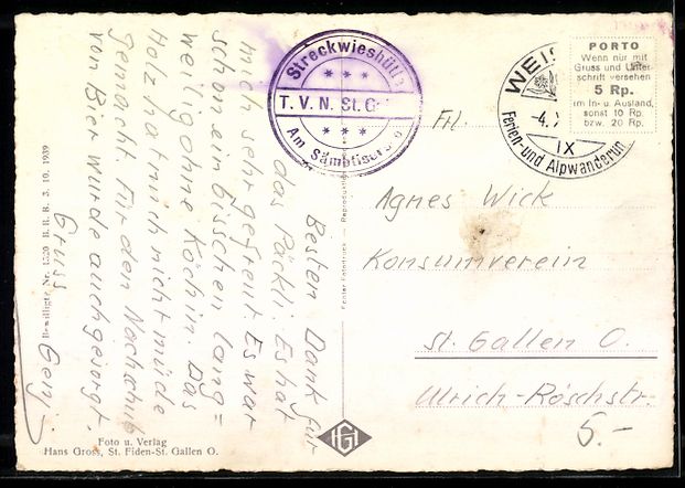 Cartes postales: Sämtisersee, Panorama mit Roslenfirst u – D'occasion à Berlin par bartko-reher 1