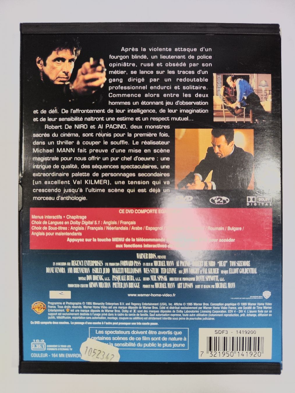 Tutti i DVDs: DVD - Heat – Usato da Commugny venduto da Teksen 1