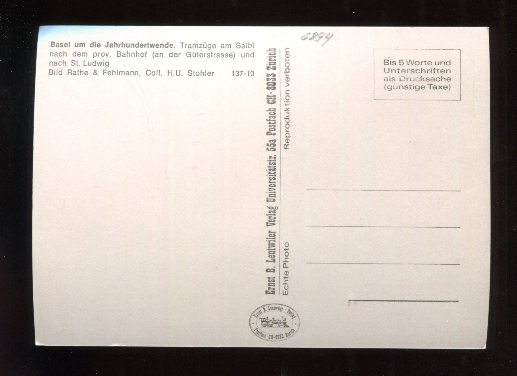 Cartes postales: Basel, Barfüsserplatz, Tramzüge – D'occasion à Aarau par Elmaar41 2
