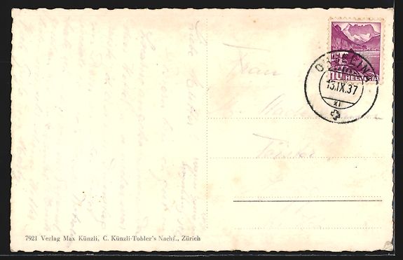 Cartes postales: AK Locarno, Panorama, 1937 – D'occasion à Berlin par bartko-reher 1