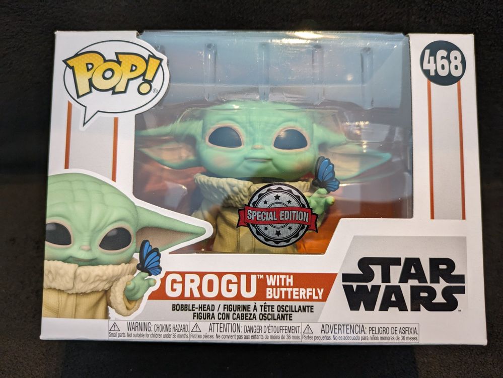 Funko Pop! Star Wars - Grogu with Butterfly #468 | Kaufen auf Ricardo