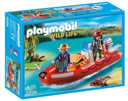 PLAYMOBIL Wild Life 5559 Schlauchboot mit Wilderern
