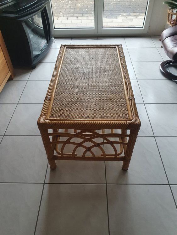 Salontisch Tisch Wohnzimmer Rattan Kaufen auf Ricardo