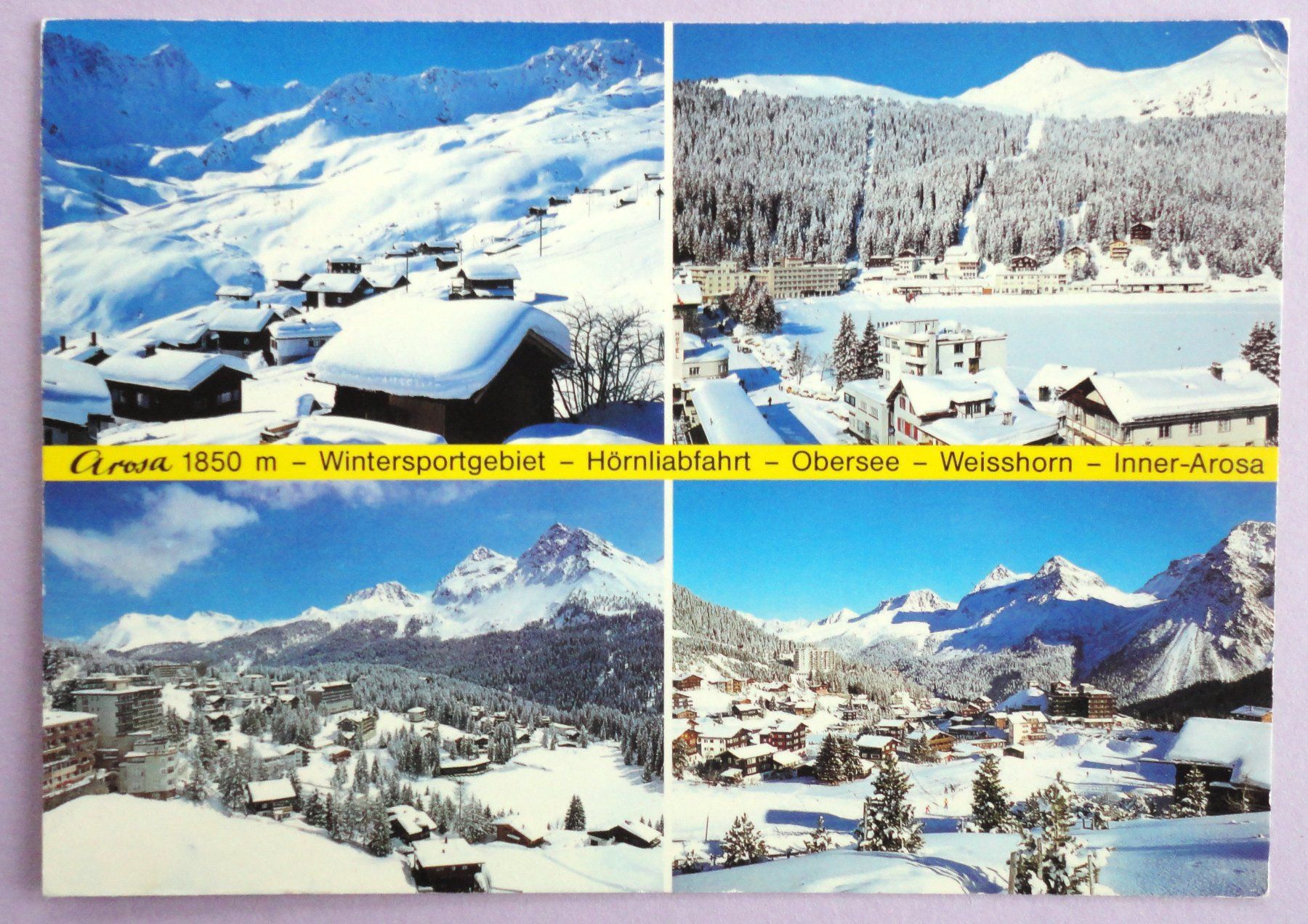Cartoline postali: Arosa 1850 m – Usato da Fétigny venduto da Billy2miny