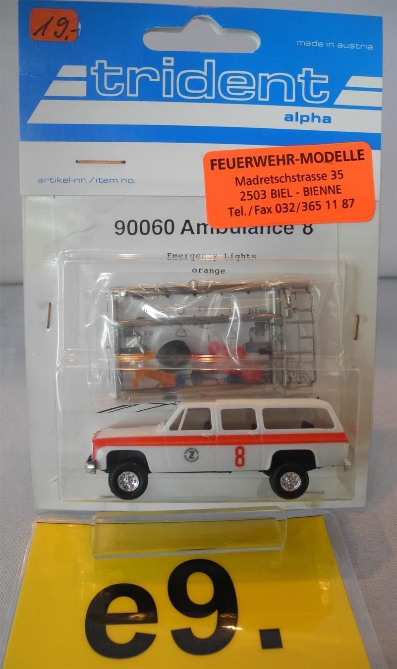 Modellini d'auto: Trident 90060 Ambulance 8, Nr. e9 – Nuovo e nell'imballaggio originale da Kottwil venduto da Crazyrolf 1