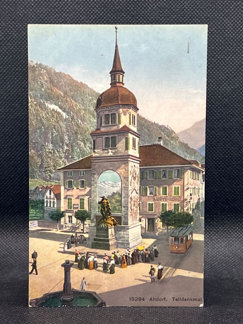 Cartoline postali: Altdorf - Telldenkmal – Usato da Widnau venduto da Brusi9