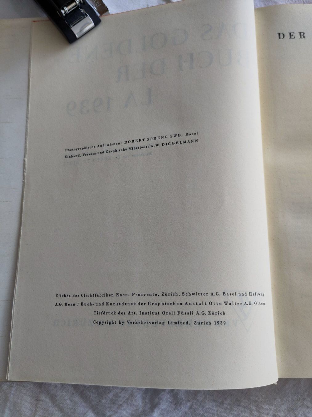 Libri: Das goldene Buch der LA 1939 – Usato da Zürich venduto da skr_rln9 2