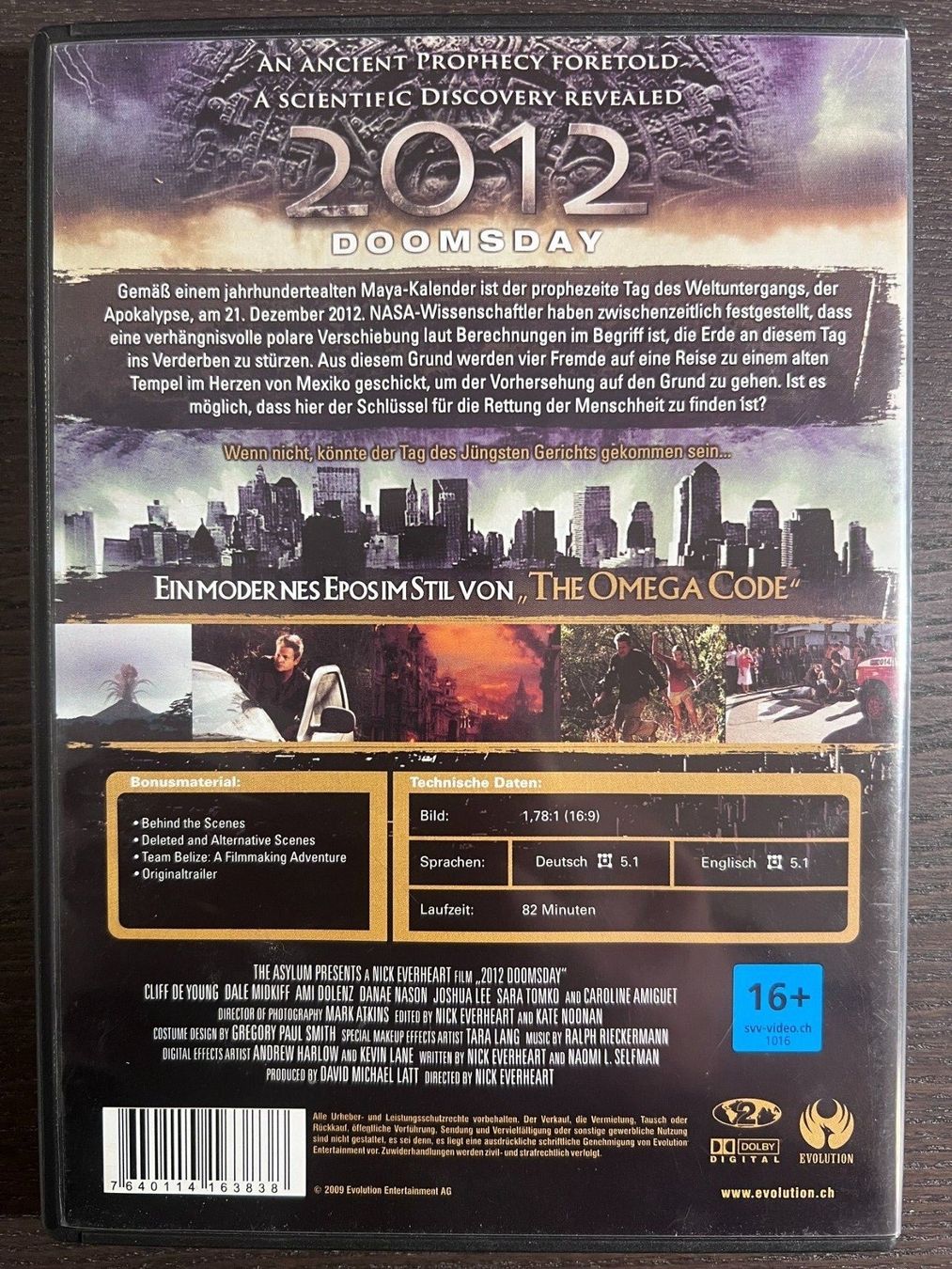 Tutti i DVDs: 2012 Doomsday – Usato da Zürich venduto da FilmFreunde 1