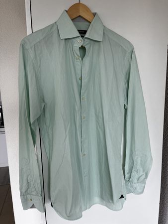 Herren Hemd NAVYBOOT mintgrün Slim Fit Grösse M