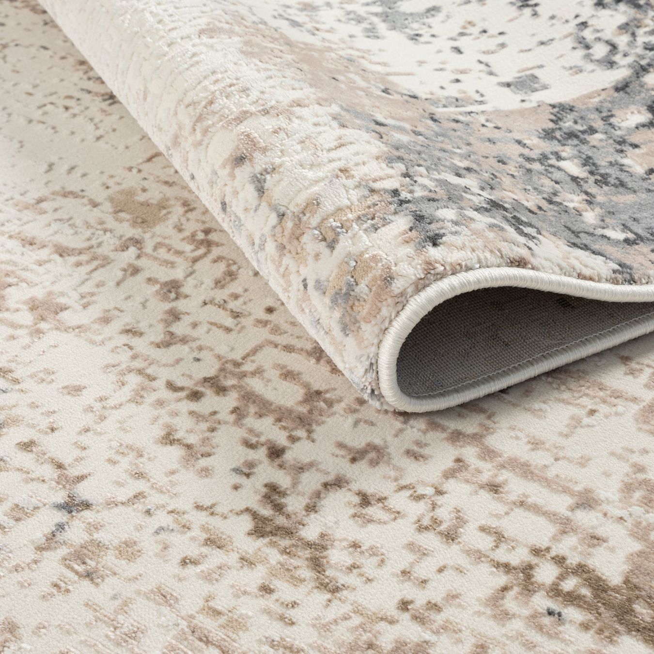 Tappeti: Moderner Teppich, abstraktes Muster, grau, 160x220cm – Nuovo e nell'imballaggio originale da Reinach AG venduto da carpethouse 6