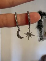 Ohrringe Mond und Stern