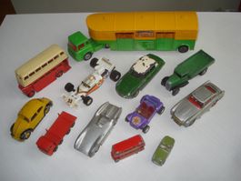 12 alte Modellautos Dinky Corgi Märklin Matchbox Schuco