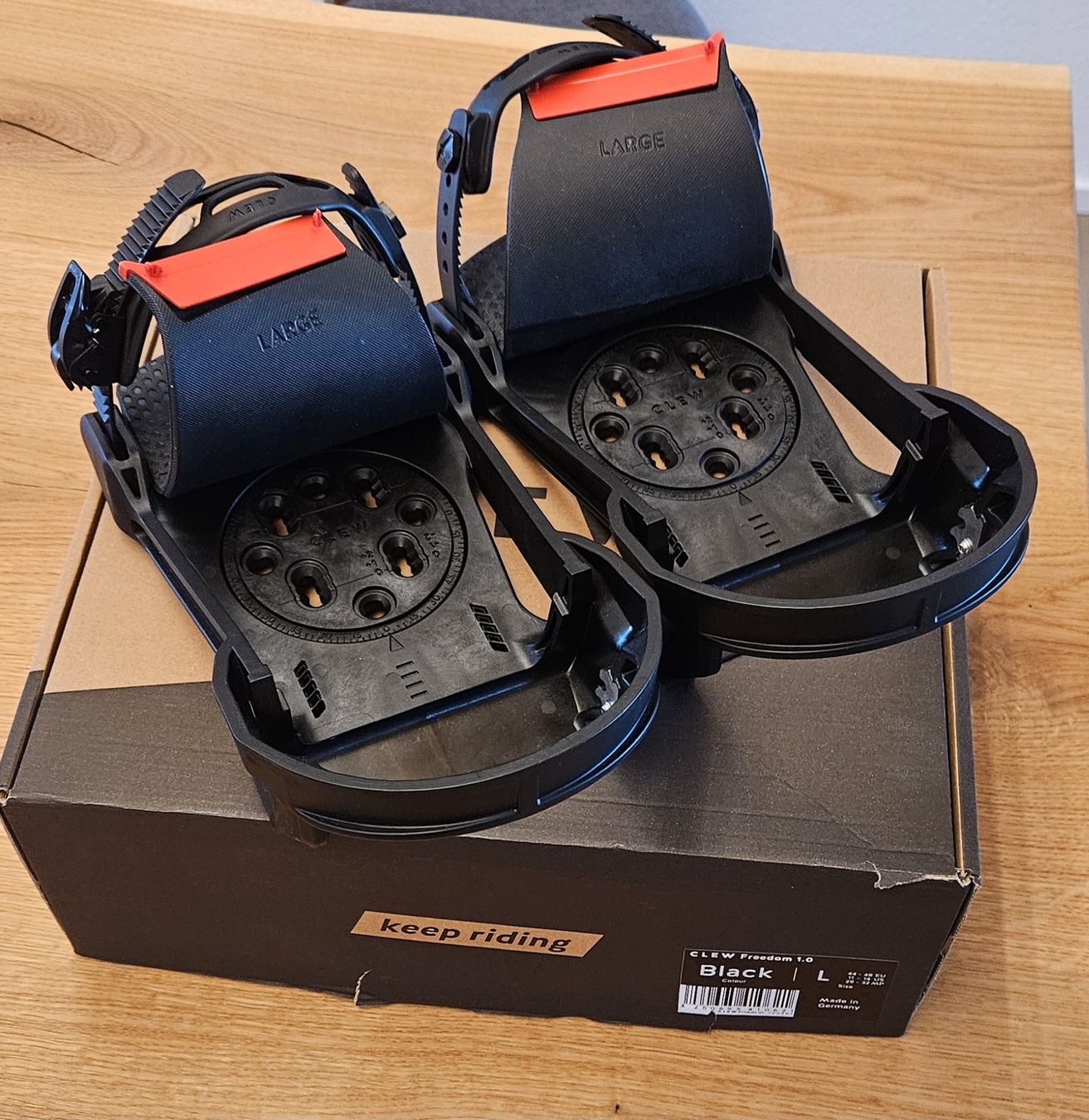 Attacchi: CLEW Snowboardbindungen Freedom 1.0 Grösse L – Nuovo e nell'imballaggio originale da Rossrüti venduto da Michael-F. 3