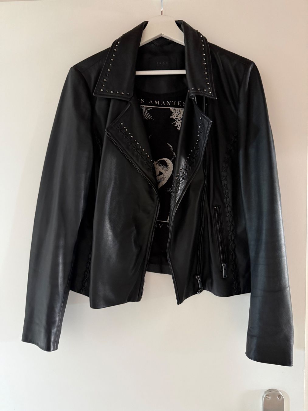 IKKS Giacche: Perfecto IKKS taille L cuir noir – Usato da Céligny venduto da kimag1 6