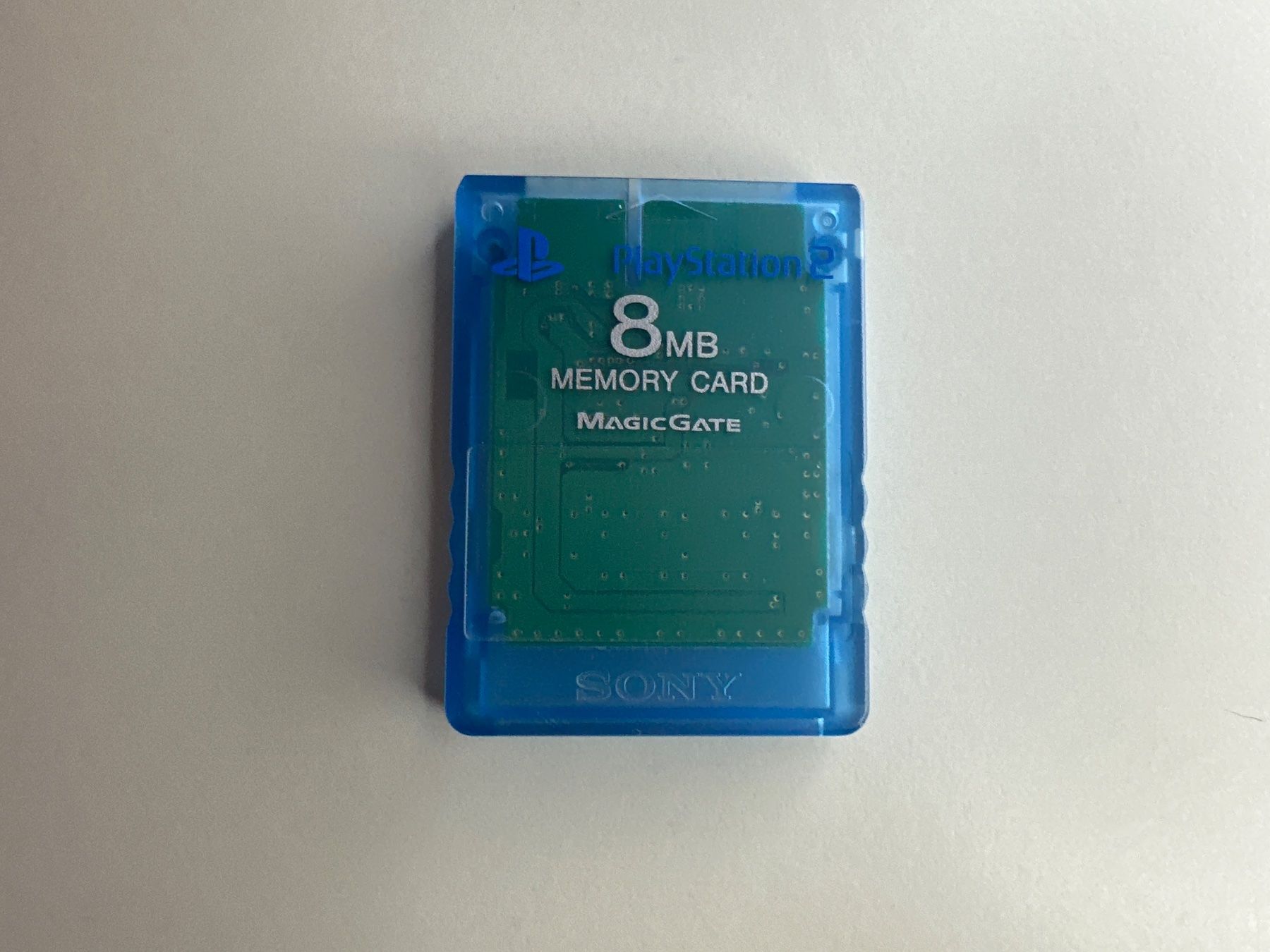 Sony Memory unit & Memory card: PS2 Memory Card blau durchsichtig – Usato da St.gallen venduto da taduz