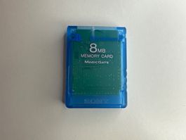 PS2 Memory Card blau durchsichtig