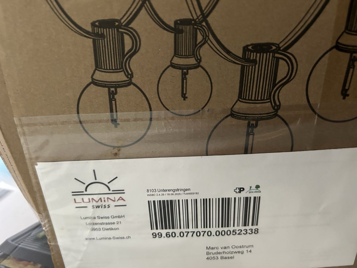 Lichterketten & Leisten: Lumina Swiss Romantic Lichterkette – Neu und originalverpackt aus Basel von marcvo 1
